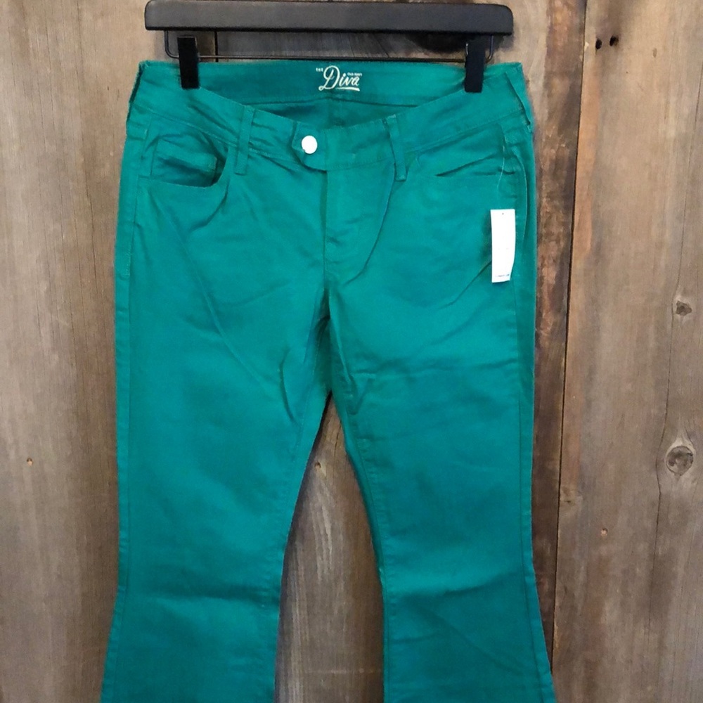 2011 Old Navy The Diva Jeans Flap Back Pocket in Green Size 2 Women’s